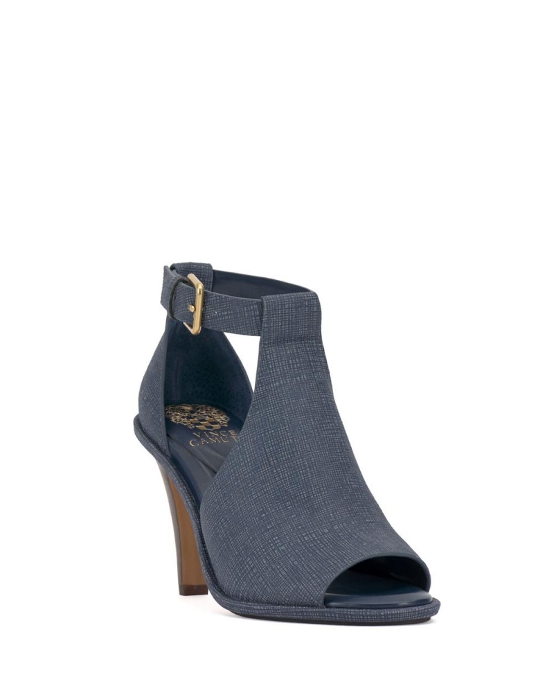 Sandalias Vince Camuto Frasper Peep Toe Shootie Mujer Azules | 024-HJCUAS