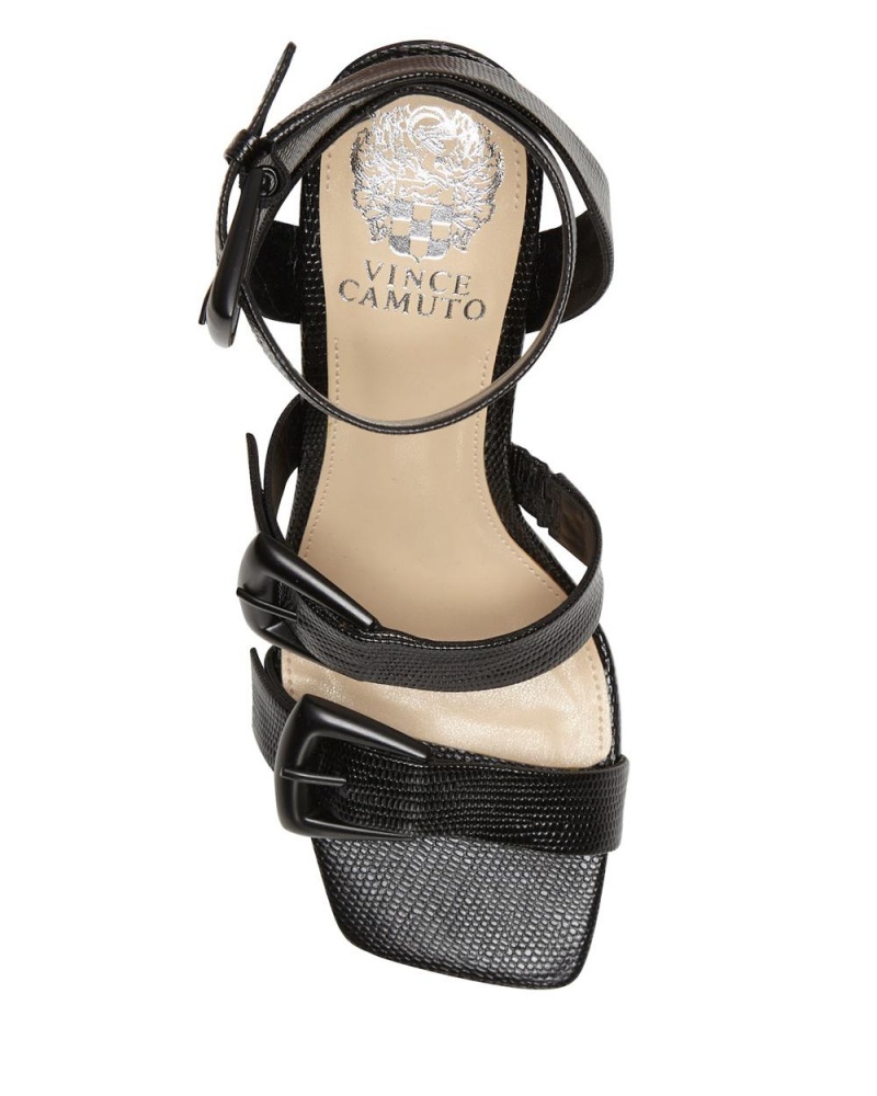 Sandalias Vince Camuto Jeminstie Mujer Negras Serpent | 697-KNYFLR