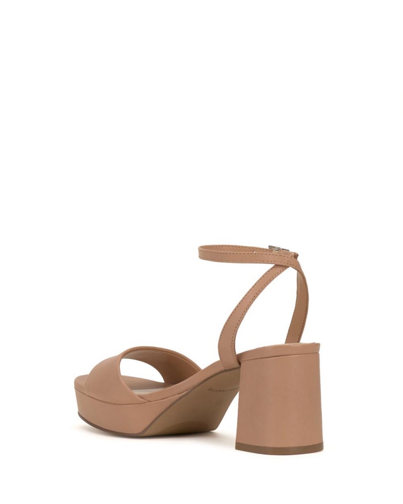 Sandalias Vince Camuto Pendreya Platform Mujer Beige | 298-HOXNIQ