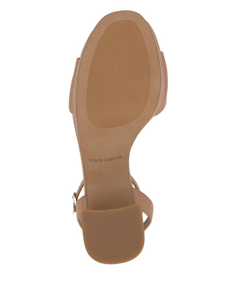 Sandalias Vince Camuto Pendreya Platform Mujer Beige | 298-HOXNIQ