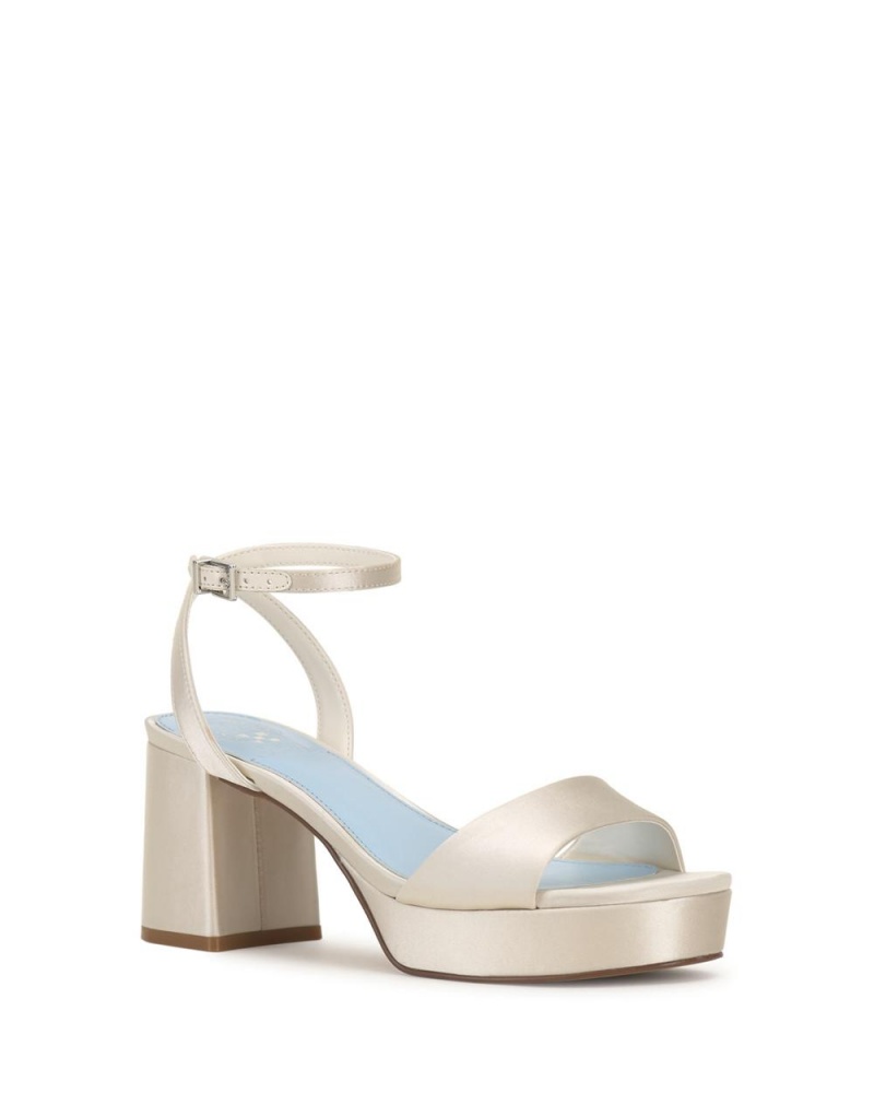 Sandalias Vince Camuto Pendreya Platform Mujer Blancas | 203-ALKRHT