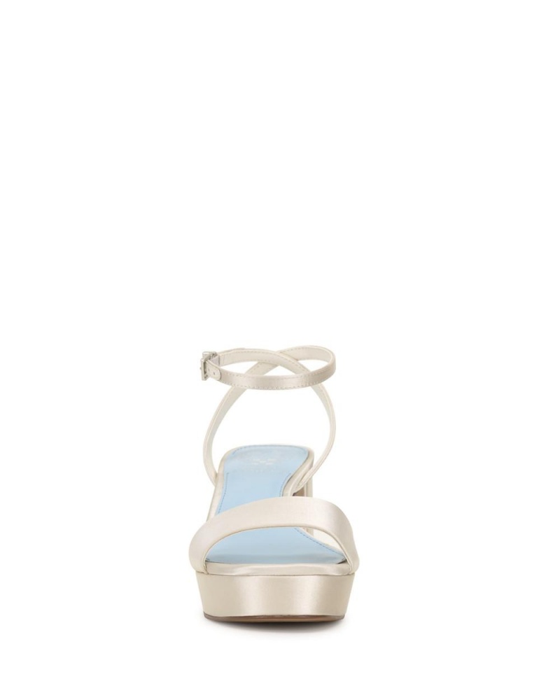 Sandalias Vince Camuto Pendreya Platform Mujer Blancas | 203-ALKRHT