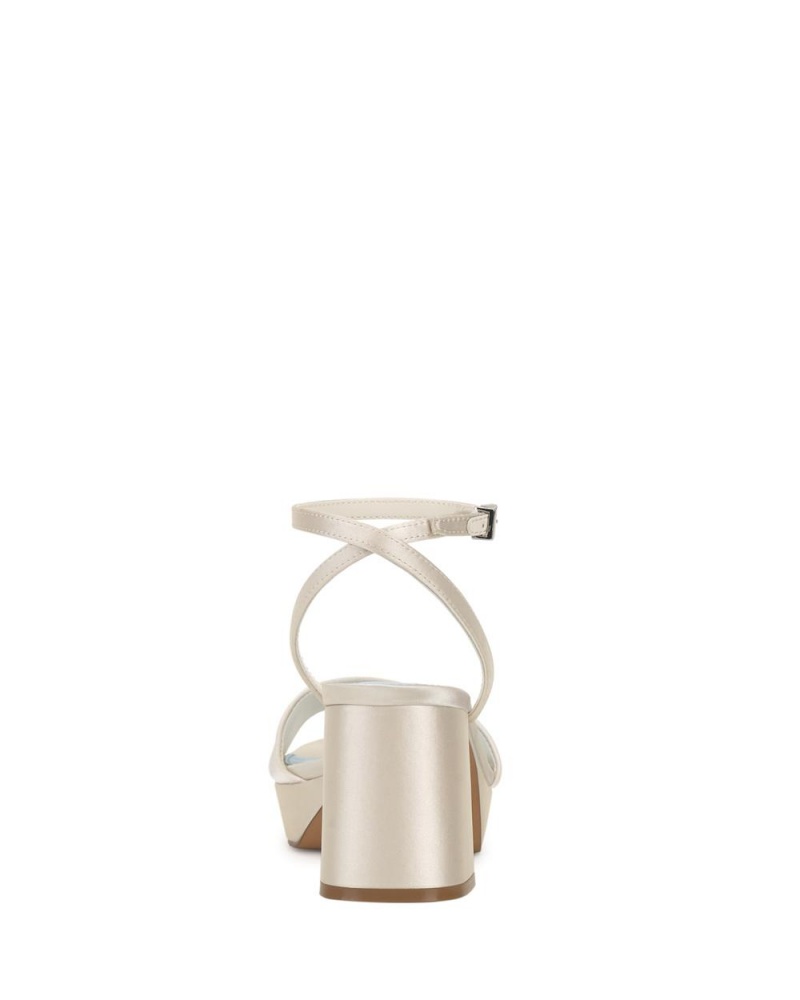 Sandalias Vince Camuto Pendreya Platform Mujer Blancas | 203-ALKRHT