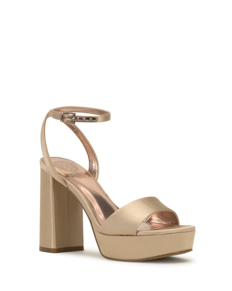 Sandalias Vince Camuto Pendry Platform Heel Mujer Kaki | 467-OKFSVW