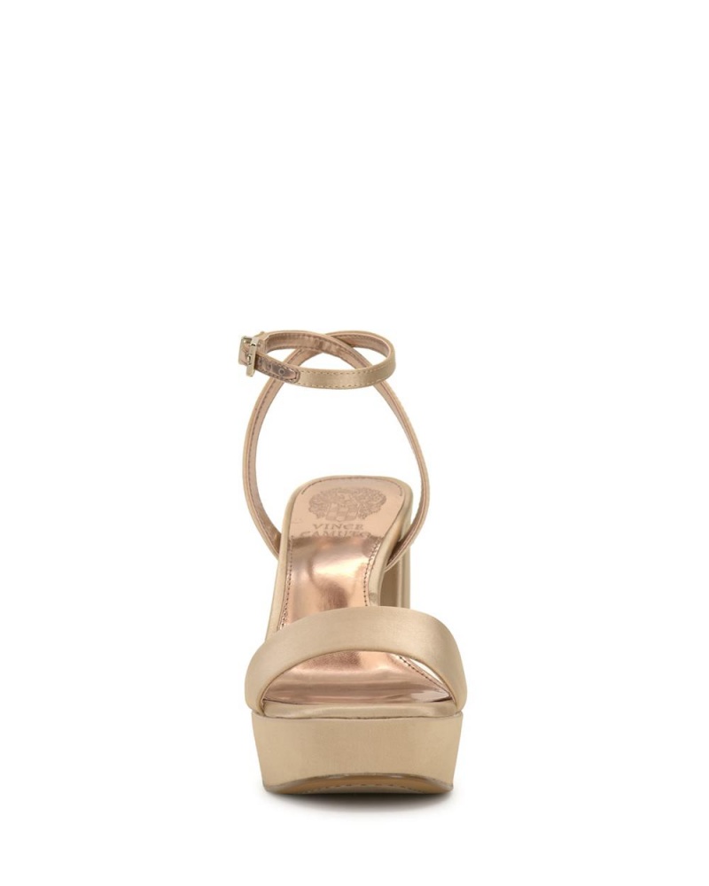 Sandalias Vince Camuto Pendry Platform Heel Mujer Kaki | 467-OKFSVW