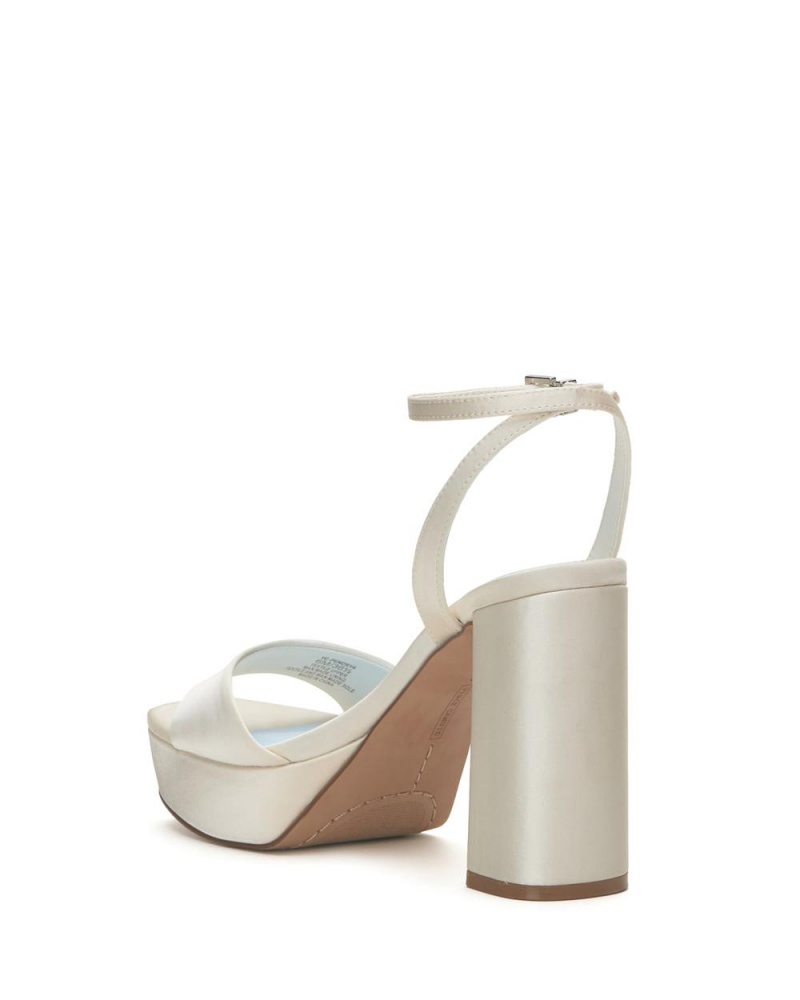 Sandalias Vince Camuto Pendry Platform Heel Mujer Blancas | 839-OIYVSH