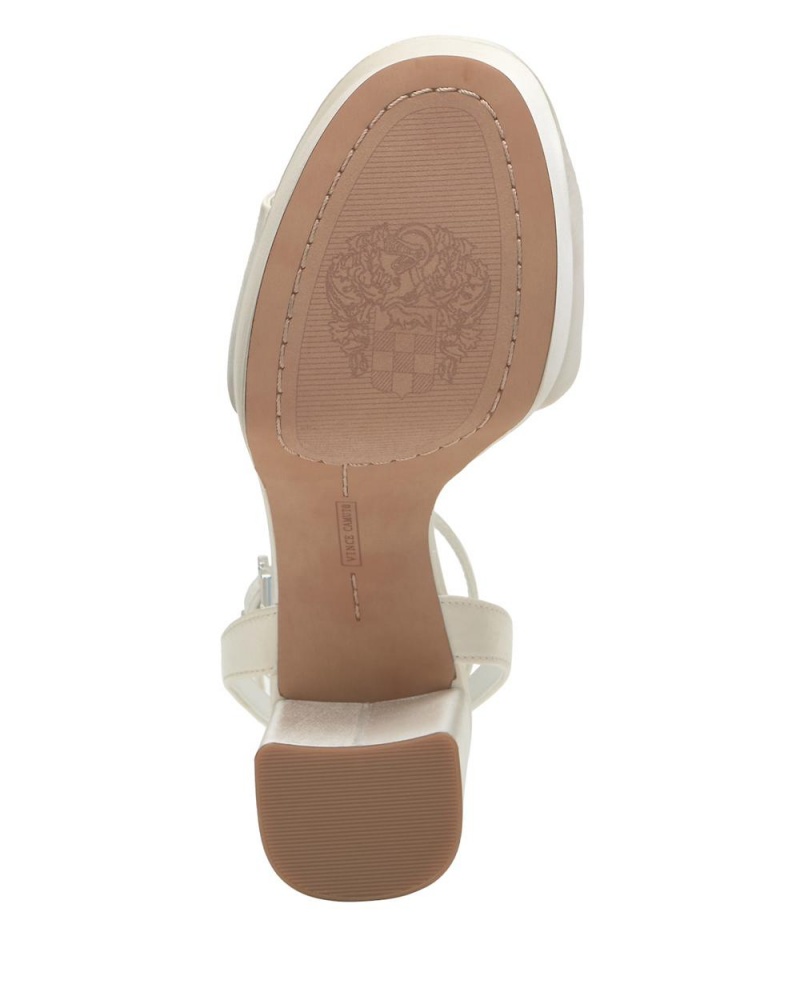 Sandalias Vince Camuto Pendry Platform Heel Mujer Blancas | 839-OIYVSH