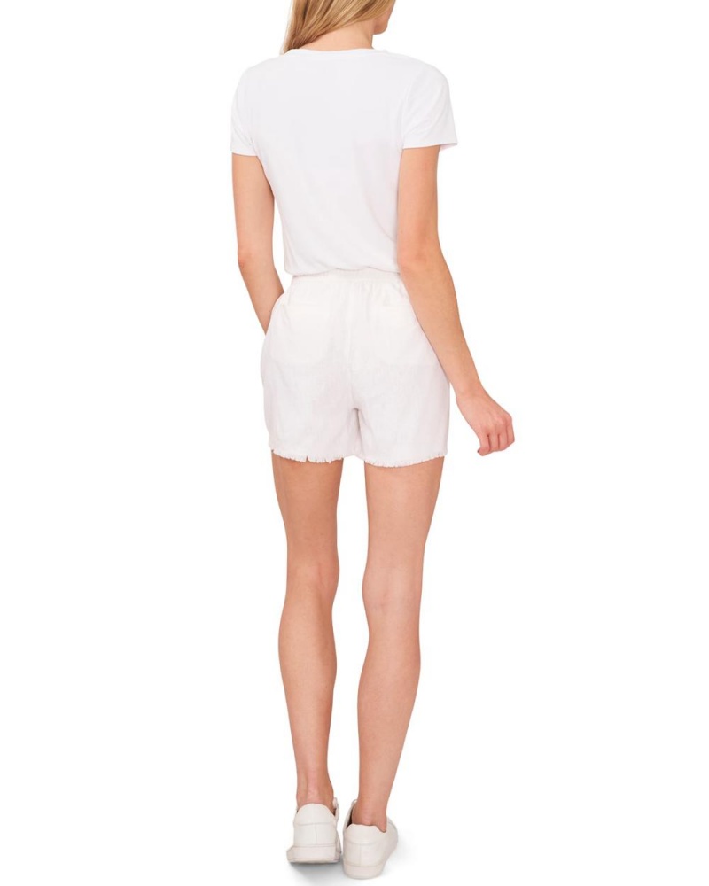 Short Vince Camuto Frayed-Hem Shorts Mujer Blancas | 842-CNWGRL