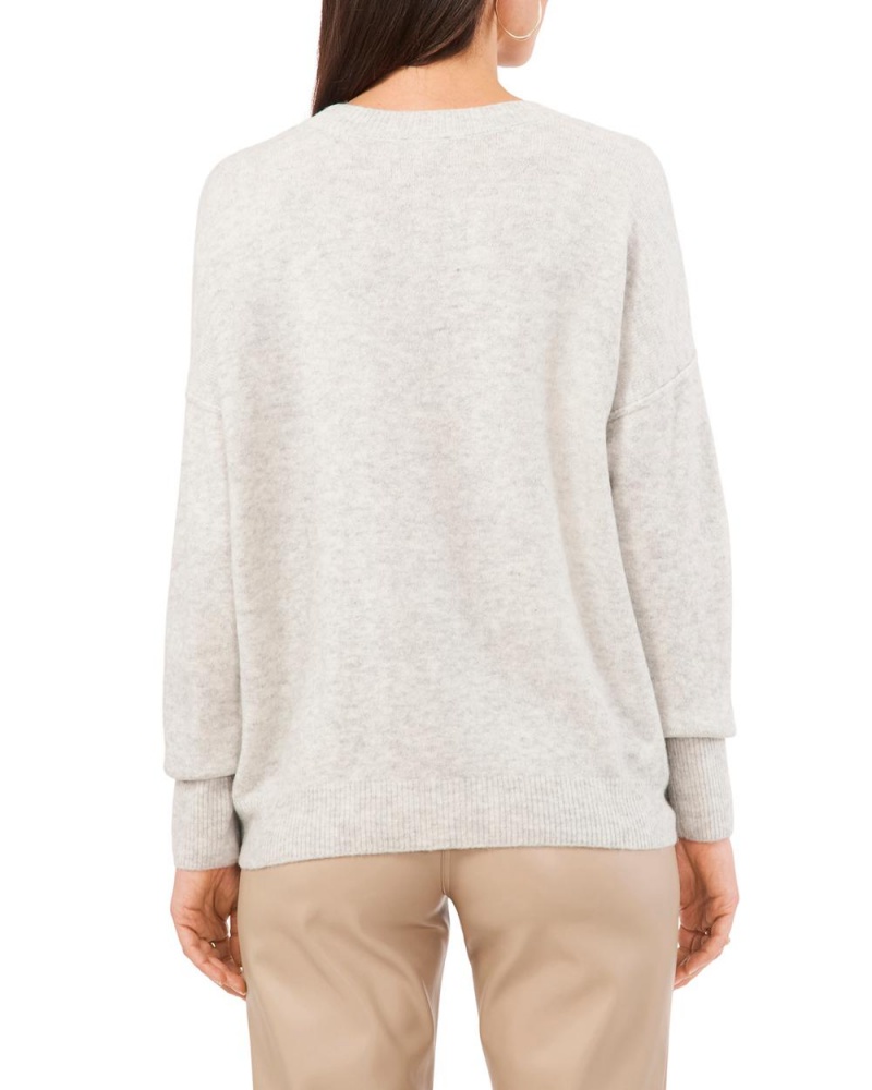 Suéter Vince Camuto Crewneck Mujer Plateadas | 178-UKZNXL