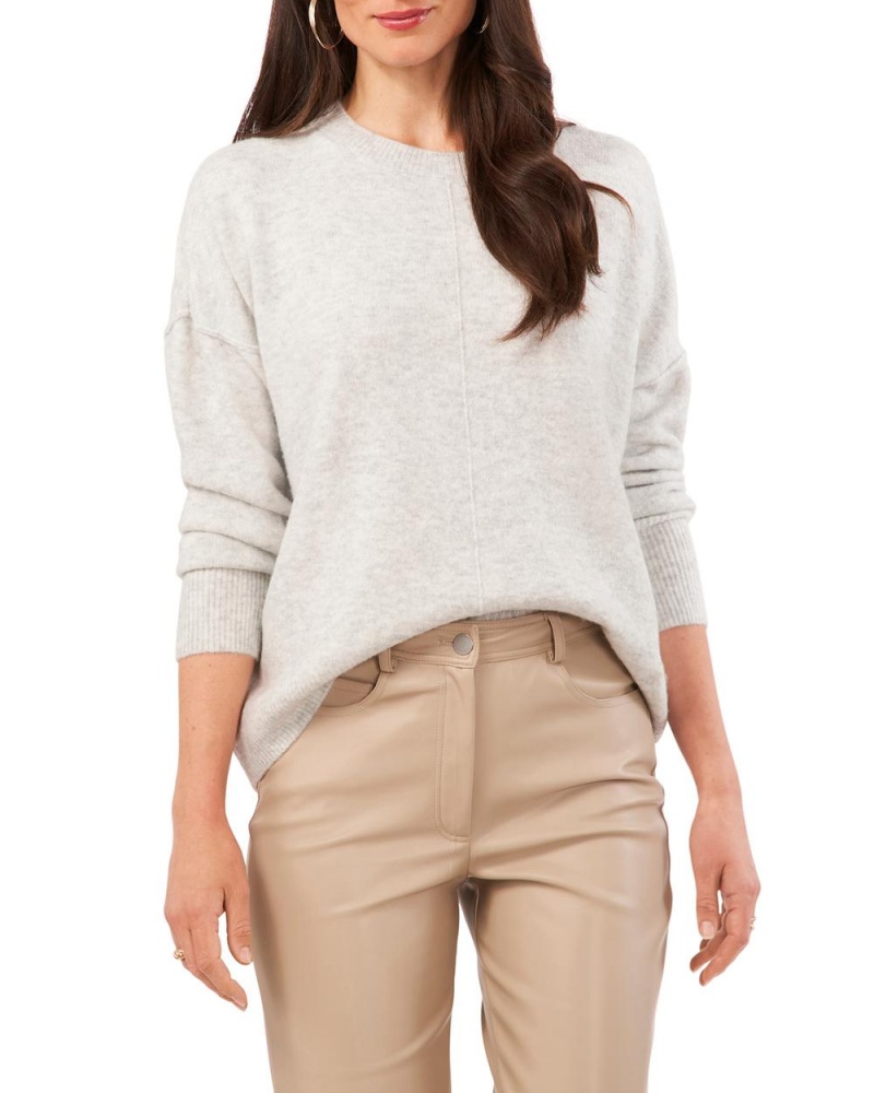 Suéter Vince Camuto Crewneck Mujer Plateadas | 178-UKZNXL