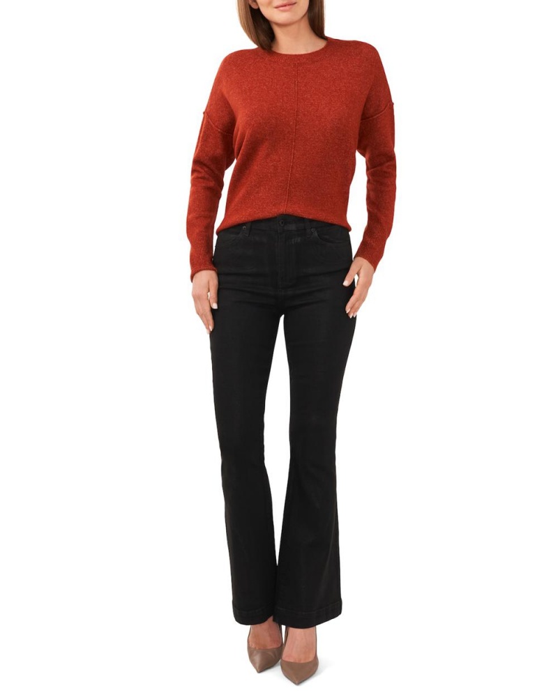 Suéter Vince Camuto Crewneck Mujer Rojas | 763-FGWIJH