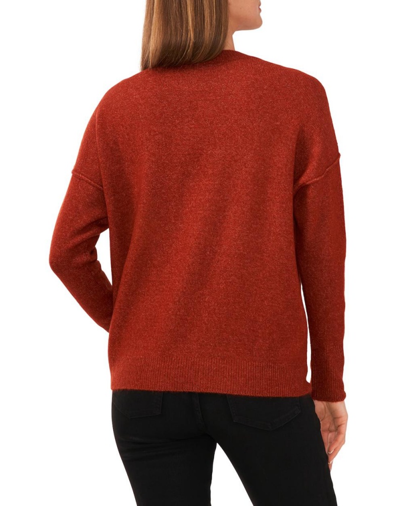 Suéter Vince Camuto Crewneck Mujer Rojas | 763-FGWIJH