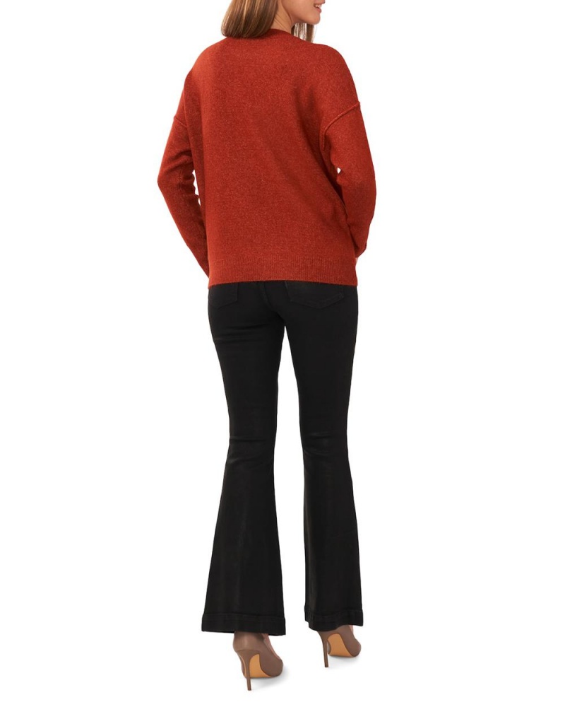 Suéter Vince Camuto Crewneck Mujer Rojas | 763-FGWIJH