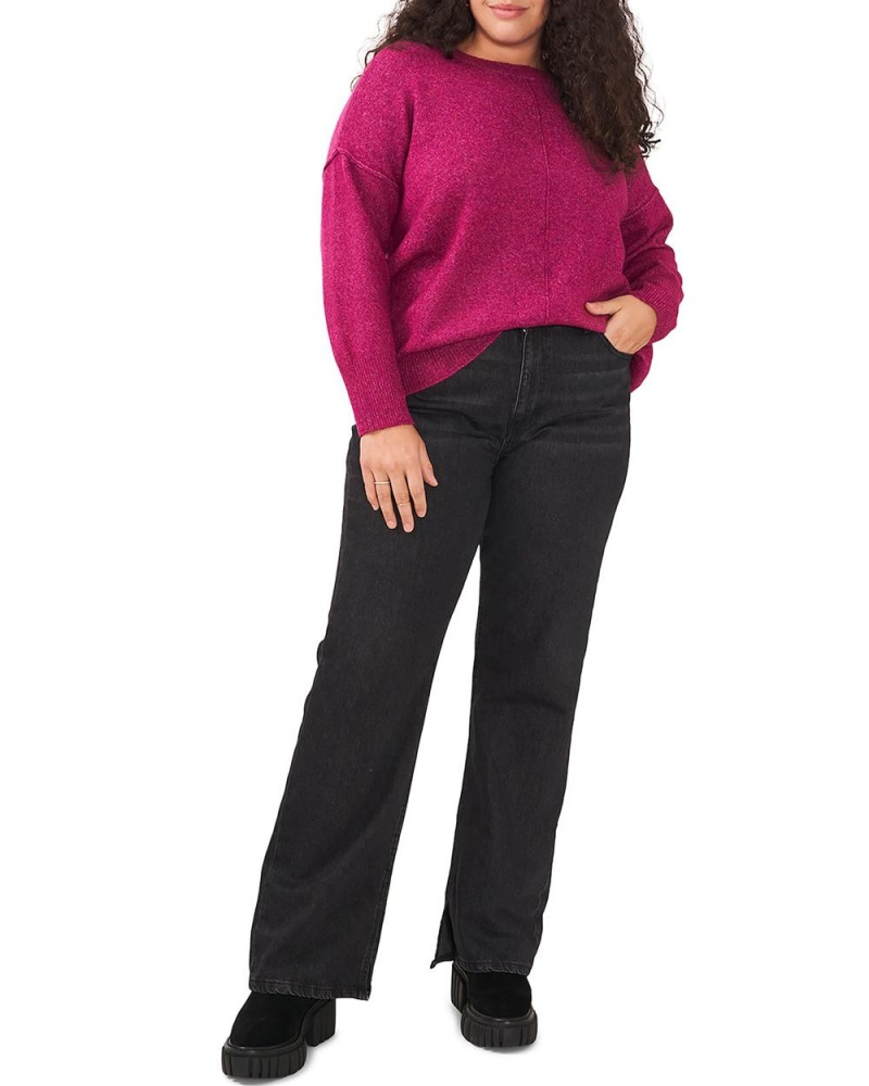 Suéter Vince Camuto Seamed Crewneck (Plus Size) Mujer Moradas | 690-SINHGW