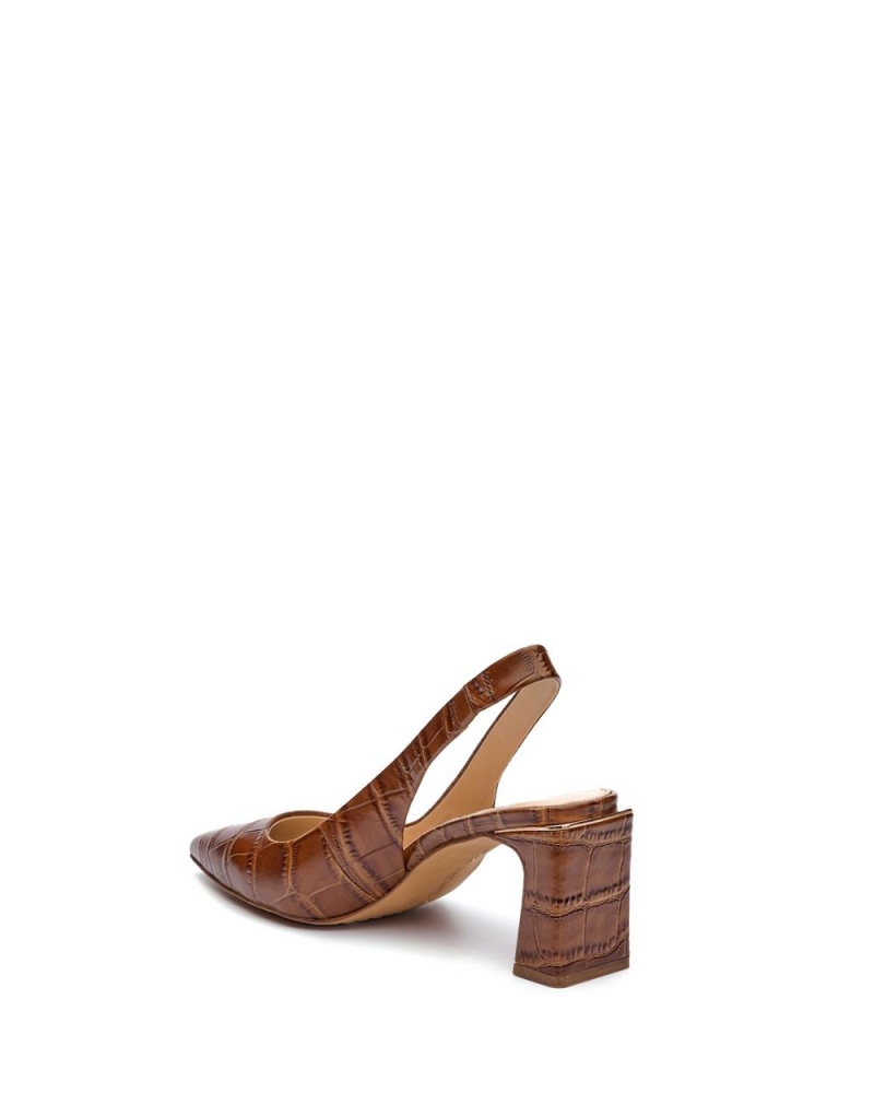 Tacones Vince Camuto Hamden Slingback Mujer Marrones | 381-UWOIQP