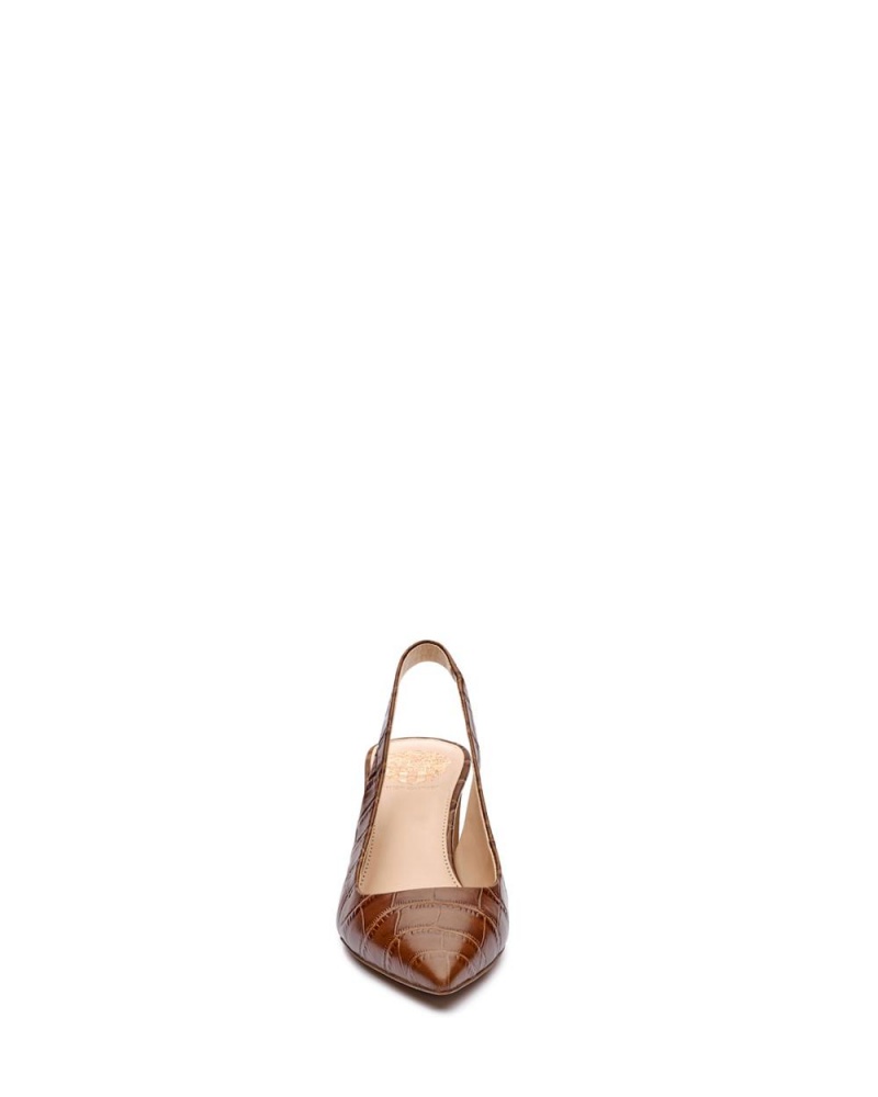 Tacones Vince Camuto Hamden Slingback Mujer Marrones | 381-UWOIQP