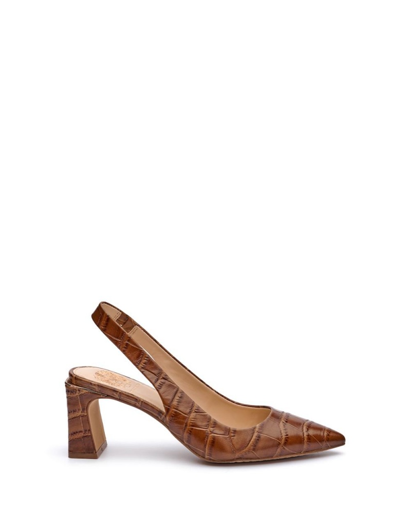 Tacones Vince Camuto Hamden Slingback Mujer Marrones | 381-UWOIQP