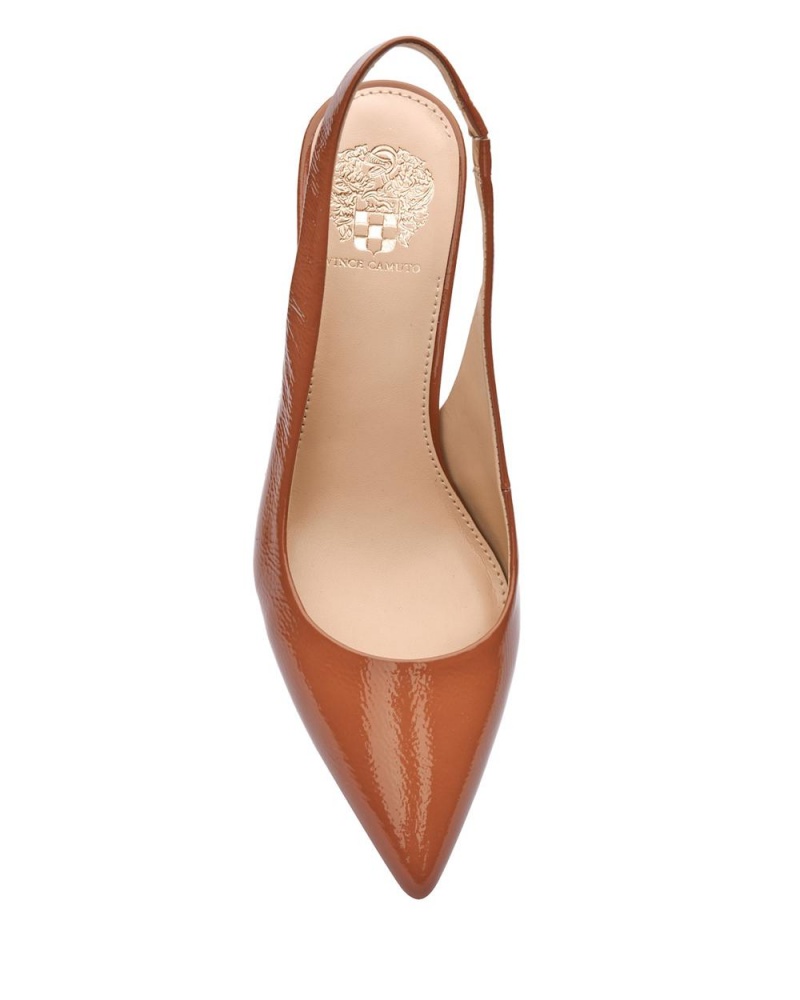 Tacones Vince Camuto Hamden Slingback Mujer Marrones | 941-ZQMFAR