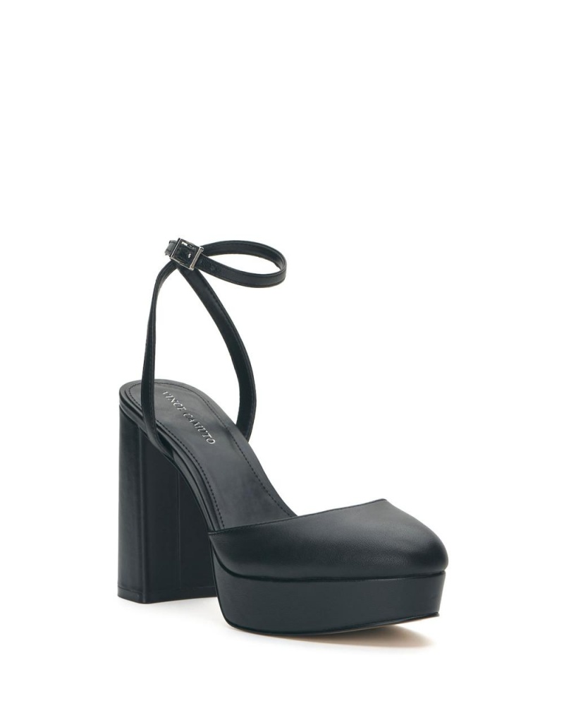 Tacones Vince Camuto Patrissya Platform Mujer Negras | 123-WQRPDK