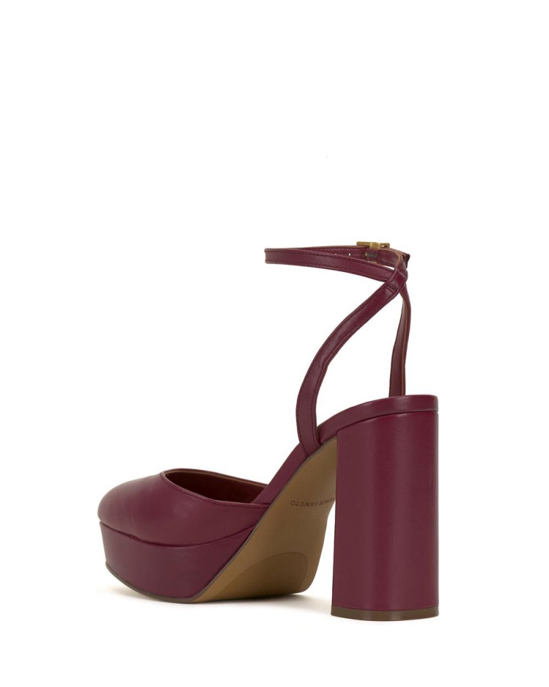 Tacones Vince Camuto Patrissya Platform Mujer Rojas | 102-KHTMAS