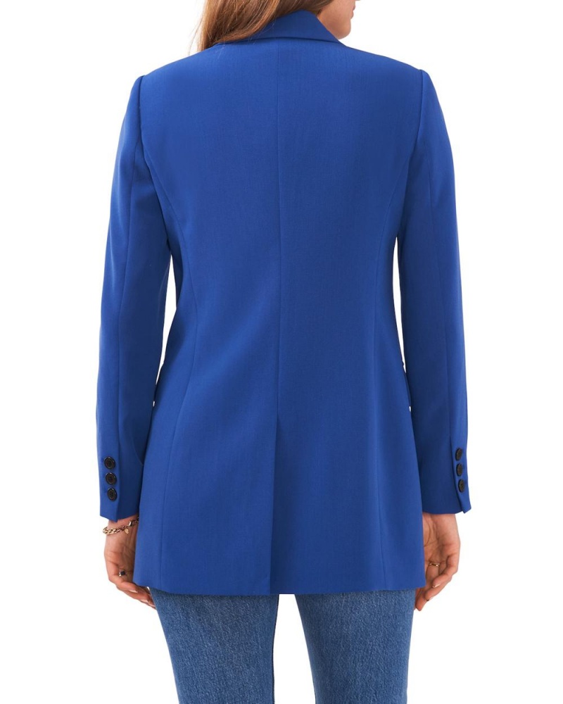 Tops Vince Camuto Embroidered-Sleeve Tie-Detail Mujer Azules | 780-GVIJDE