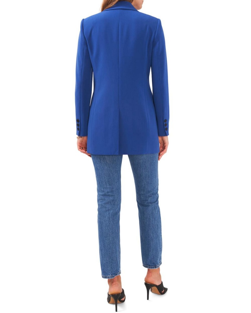 Tops Vince Camuto Embroidered-Sleeve Tie-Detail Mujer Azules | 780-GVIJDE