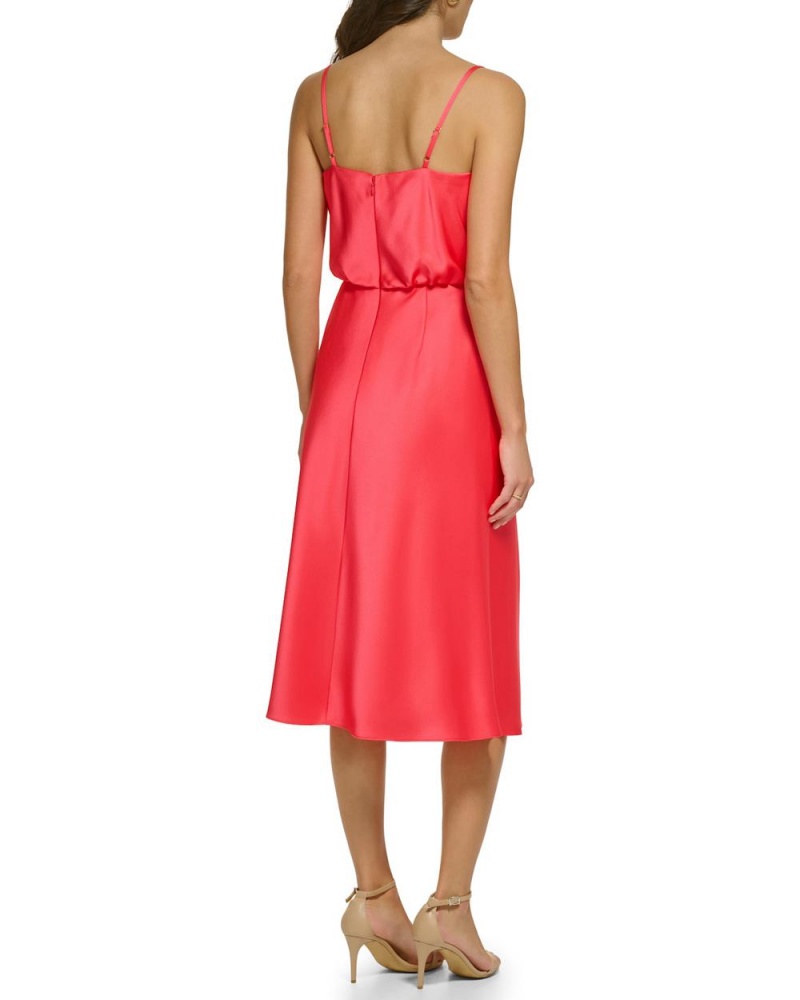 Vestido A Media Pierna Vince Camuto Cowl-Neck Mujer Rojas | 507-JVAKDW