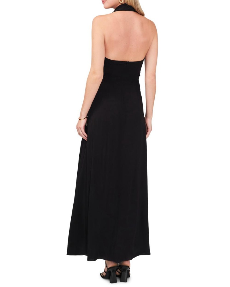 Vestido Largo Vince Camuto Collared Halter Mujer Negras | 267-IDUJAF