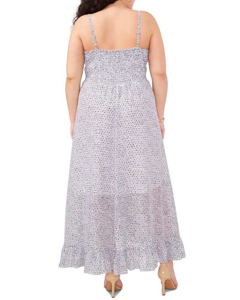 Vestido Largo Vince Camuto Dash-Print High-Low (Plus Size) Mujer Blancas | 016-WULYOP