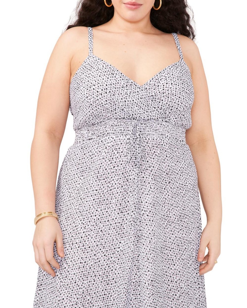 Vestido Largo Vince Camuto Dash-Print High-Low (Plus Size) Mujer Blancas | 016-WULYOP