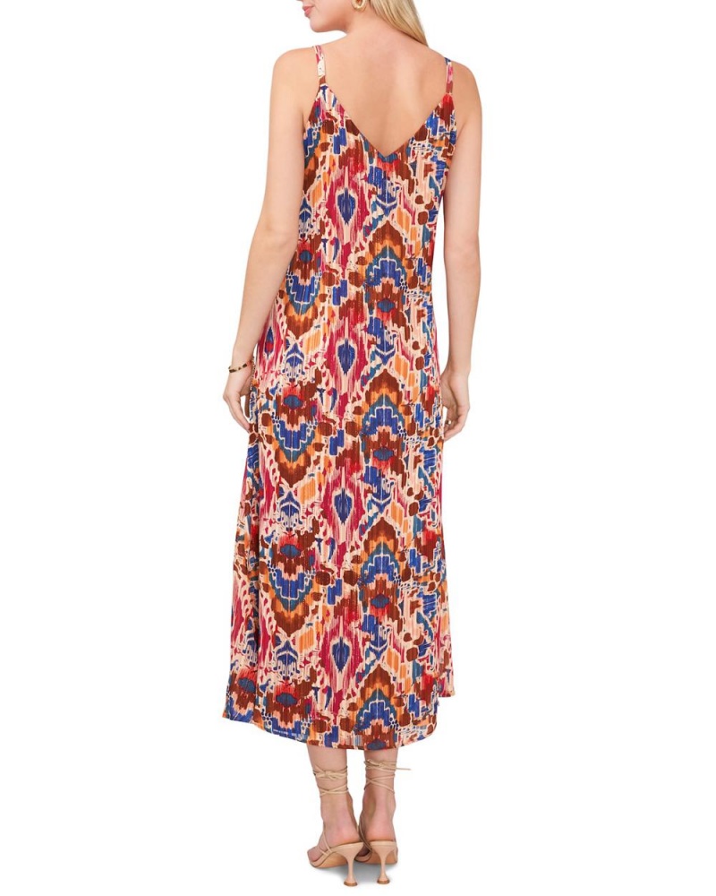 Vestido Largo Vince Camuto Printed Tank Mujer Rojas | 316-ZMKNLC