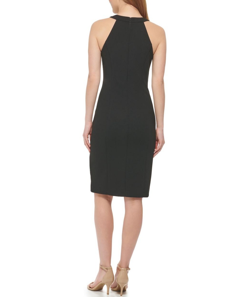 Vestido Vince Camuto Cutout-Detail Sheath Mujer Negras | 794-NYIFCV