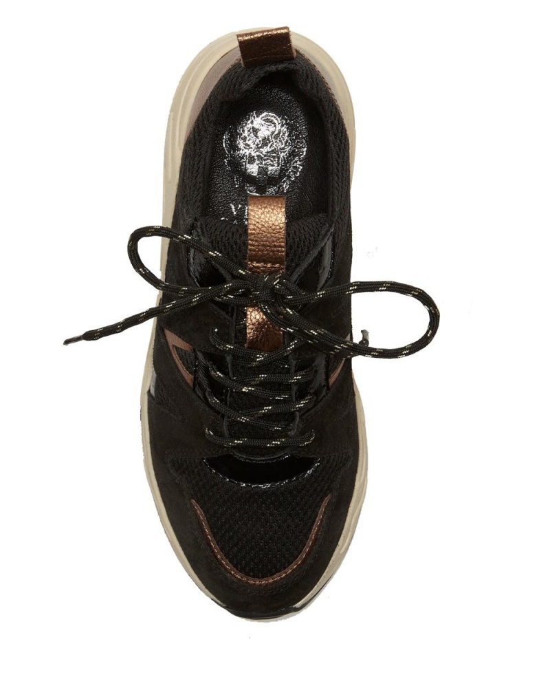 Zapatillas Vince Camuto Jeshia Mixed-Texture Mujer Negras | 597-FWUBZY