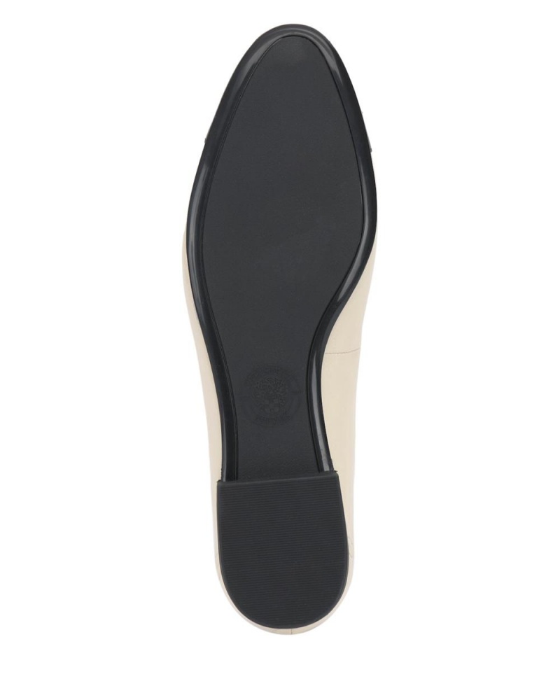 Zapatos Planos Vince Camuto Minndy Cap Toe Mujer Blancas Negras | 378-YDJQBP