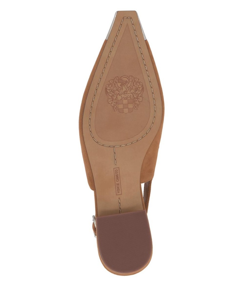 Zapatos Planos Vince Camuto Sellyn Slingback Mujer Plateadas | 843-GOMKCW